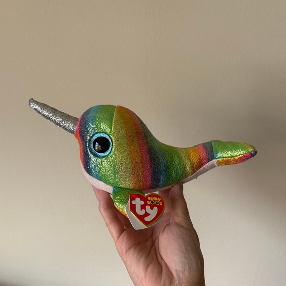 The Beanie Boo's Collection Nori Narwhal Stuffed Animal - Picture 1 of 12